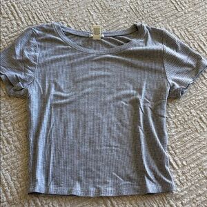 NEW Bozzolo Ribbed Crop Baby Tee